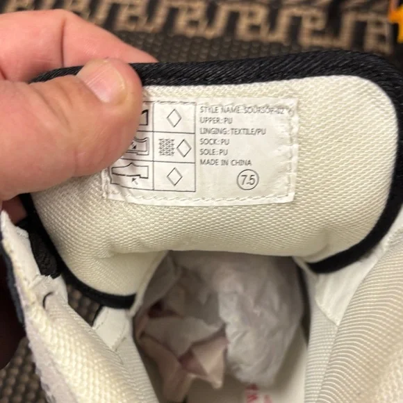 Anthony Wang x LASR Black and White High-Top Sneakers women’s 7.5 - Picture 10 of 13